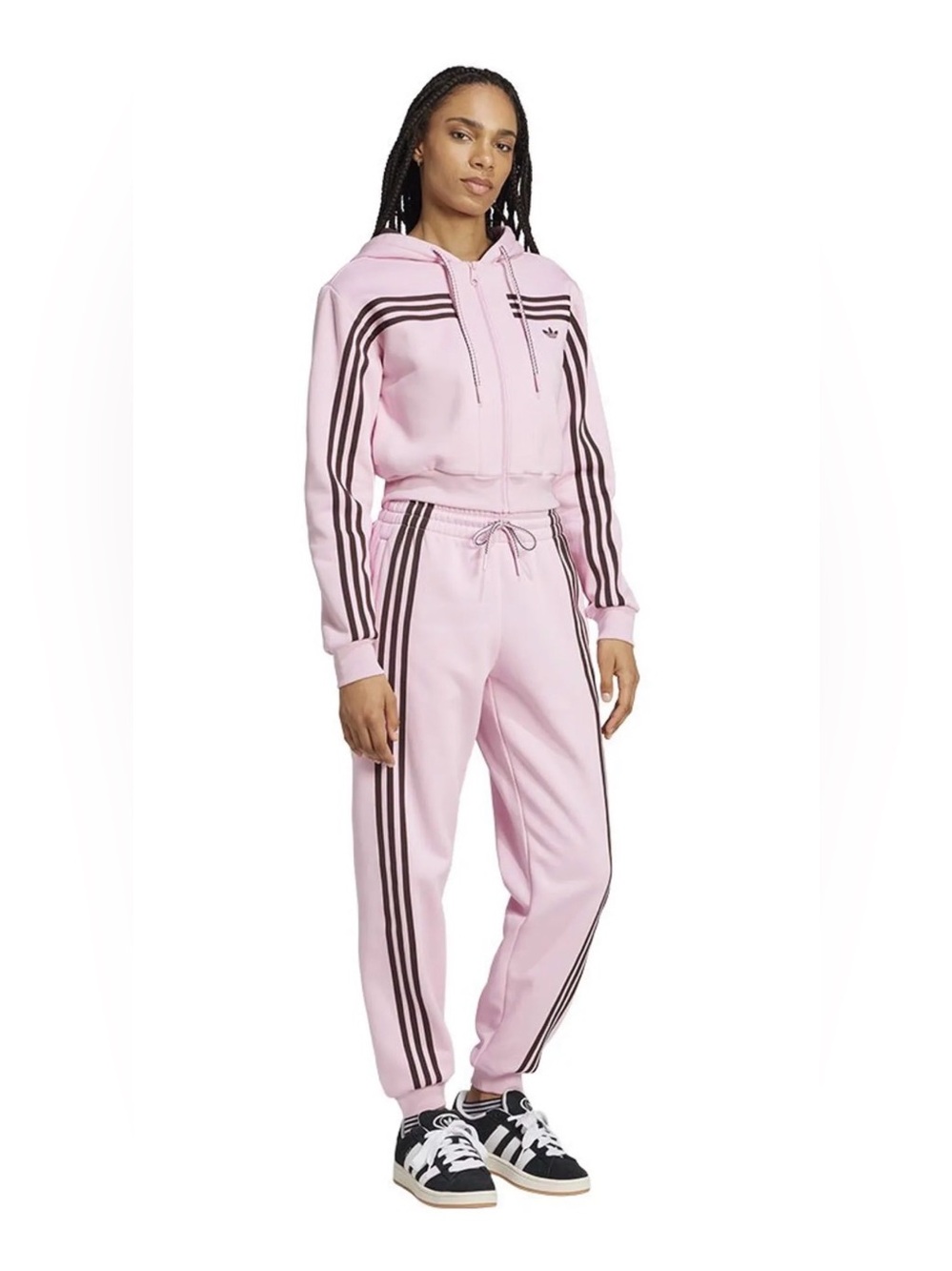 ADIDAS ORIGINALS Fleece 70’s TRACK SUIT SET  Pink  SM/XS *NEW*
